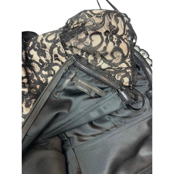 Y2K BCBGMAXAZRIA black lace corset dress - Picture 4 of 8